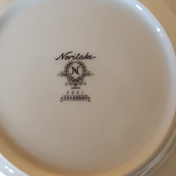 Noritaki Savannah Bread And Butter Plate Set Of 8 Platinum Rim Vintage - Picture 2 of 4